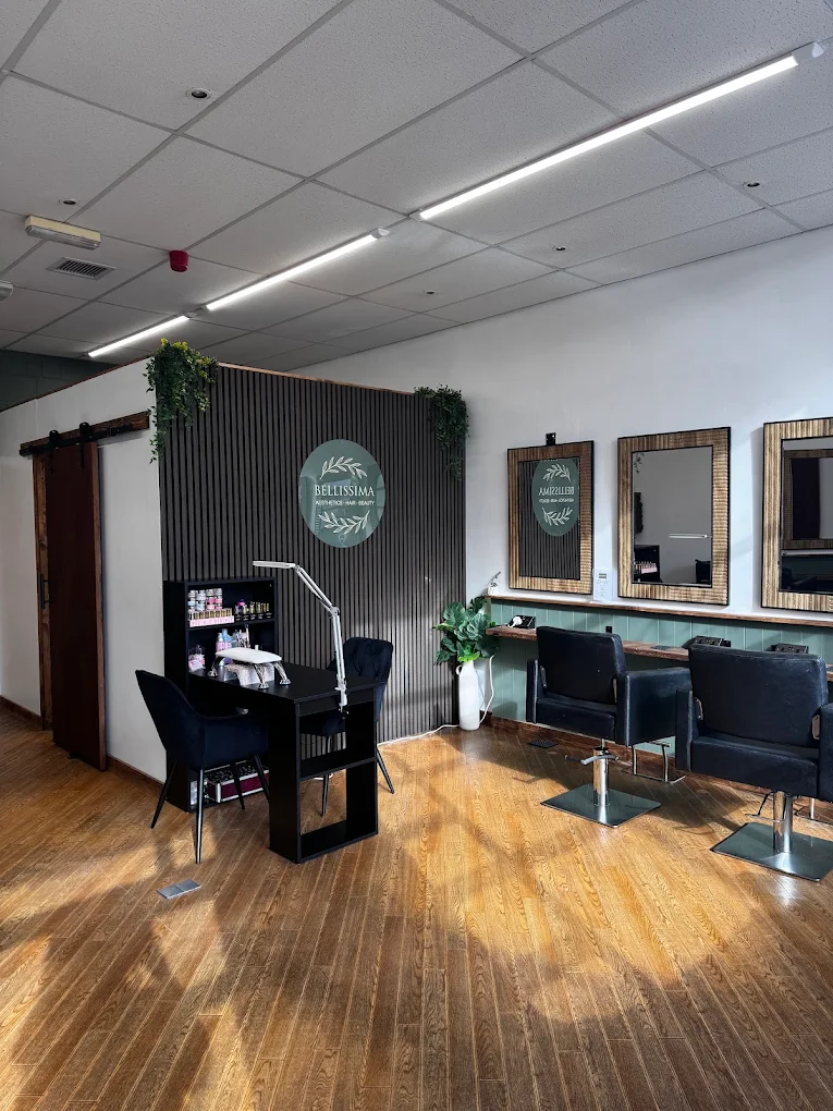 Inside Bellissima hair and beauty salon in Oswestry